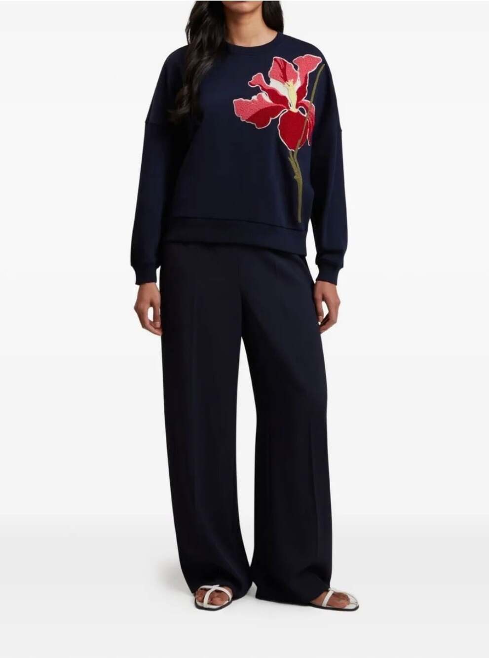 Ted Baker Sanderr graphic-appliqué Sweater